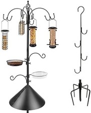 Bird Feeding Station Kit Bird Feeder Pole Wild Bird Feeder Kit W/ Squirrel