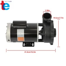 Spa Pump Replace 56Y-Frame 3 Horsepower 230 Volts 2-Speed For Hot Tub 3721221-1D