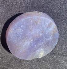 Purple Lavender Chalcodeny Glowing Nebula Round Thick Blank 40 Grams - 1.3 Oz’s