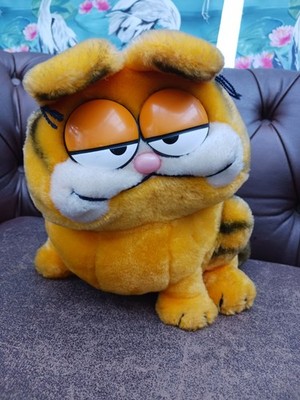 Vintage 10 Zoll großes Retro Garfield Plüschtier Kuscheltier Dakin 1981 80er