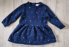 Stella McCartney Baby Girls Multicolor Hearts Dress Long Sleeve Size 18 Months 