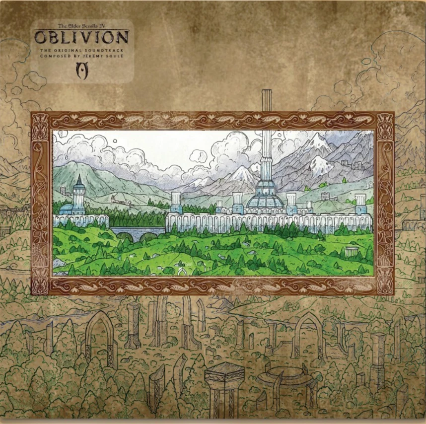 Elder Scrolls IV: Oblivion (2006) red Vinyl Game Soundtrack 2x LP NOT MOONSHAKE - Image 2 of 4