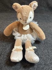 Doudou et Compagnie Deer Ballerina Plush DC3976 Paris Tan Tutu 13  Lovey