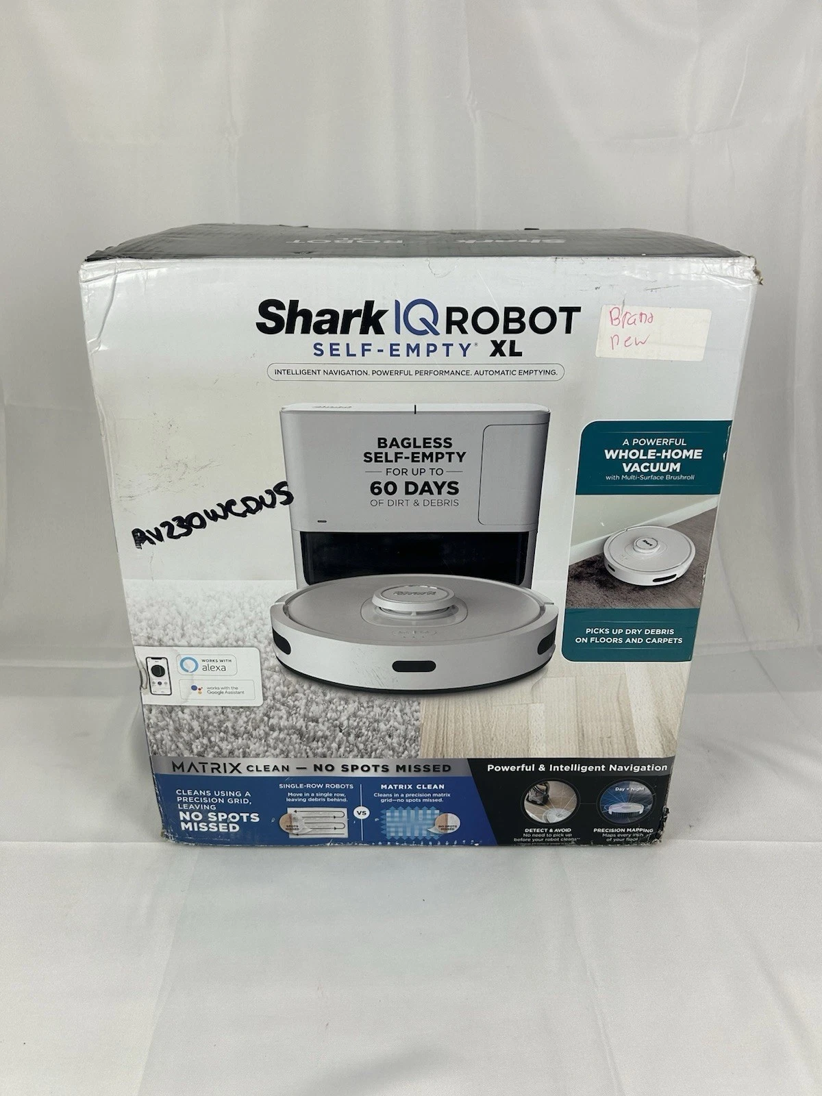 Shark IQ Robot Vacuum with Bagless Self-Empty 60 Day Capacity Base Multi-Surface