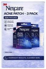 Nexcare Acne Patch 3 Pack 324 Ct Hydrocolloid Pimple Patches Overnight 3M