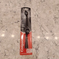 Colgate 360 Power Charcoal Toothbrush Replacement Heads Soft Two Pack
