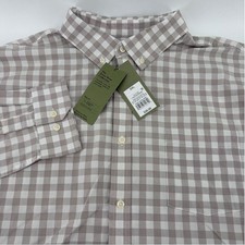Goodfellow  Co Men Slim Fit Gingham Button Up Poplin Shirt Casual Everyday Wear