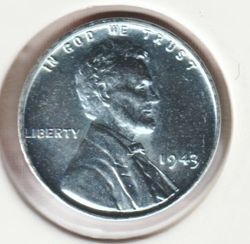 1943 WWII Lincoln Wheat Steel Penny Collectible US Collection Very Good War Coin