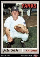 1970 Topps #594 Jake Gibbs Yankees 7 - NM