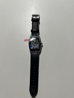 Analog Quartz Men New Fensir Men'S Watch Luxury Leather Silver