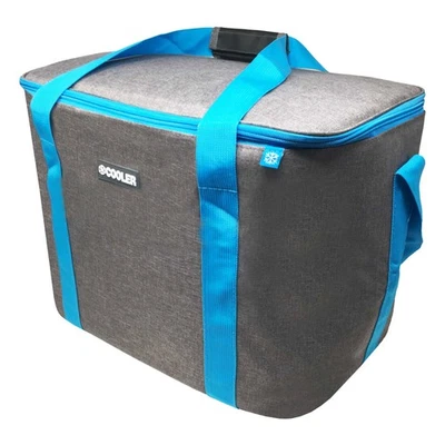 36 Liter große Kühltasche Kühlbox Isoliertasche Thermotasche Camping Dunkel-Grau - Bild 1 von 4