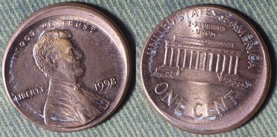 Error: 1998 Cent Broadstrike Off Center IREC926D