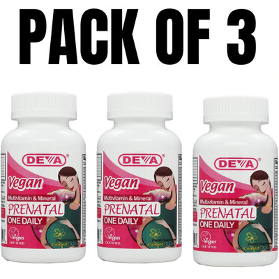 Deva Vegan Prenatal Multivitamins & Minerals   90 Tablets (Pack of 3)