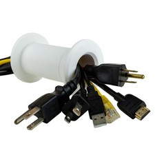 Cable Pass Through Wall Port  Fits Cable Sizes up to 3-Prong Plug  Compatib...