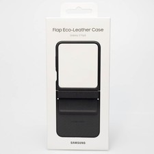 Samsung Flap Eco-Leather Case for Samsung Galaxy Z Flip5 - Black - New