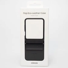 Samsung Flap Eco-Leather Case for Samsung Galaxy Z Flip5 - Black - New