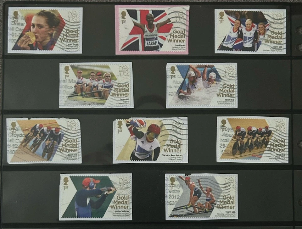 QE GB 2012 Londres 2012 Ganadores de Medalla de Oro Olímpica X 28 Usado, Solo Falta 1 Foto 2 de 2