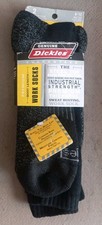 2 Pairs Genuine DICKIES Premium Boot Length Work Socks Size 6-12 Steel Toe /88