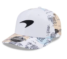 McLaren Racing Formula 1 Team 2024 Miami Race White Cityscape Cap. Replica.
