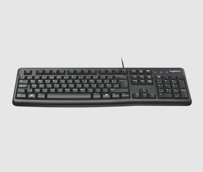 Logitech K120 Kabelgebundene USB Full Size Tastatur | Plug & Play UK QWERTY | 820-007661