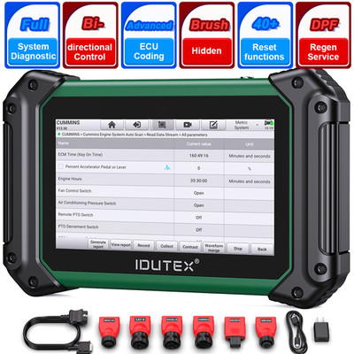 Heavy Duty HD Truck All Systems Diagnostic Scanner Tool DPF/Speed Limited Adjust