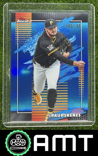 Paul Skenes 2026 Topps Finest 80/150 Uncommon Blue Refractor Pirates