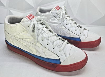 Onitsuka Tiger Fabre Classic Mid Men's Size 11.5 White Blue F051219    Rare