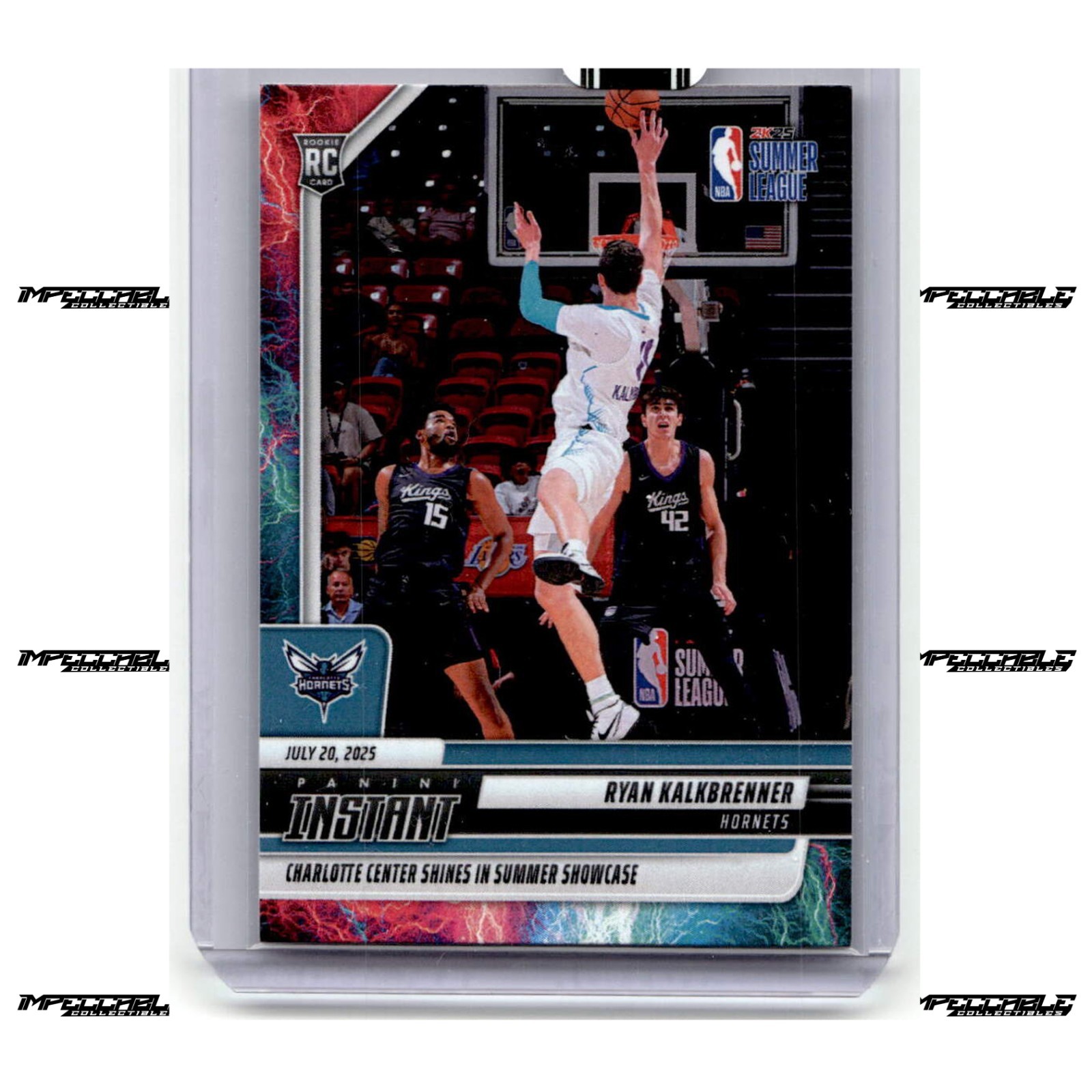 2025 Panini Instant NBA - Lightning #52 Ryan Kalkbrenner Rookie /5 FIRST PRINT