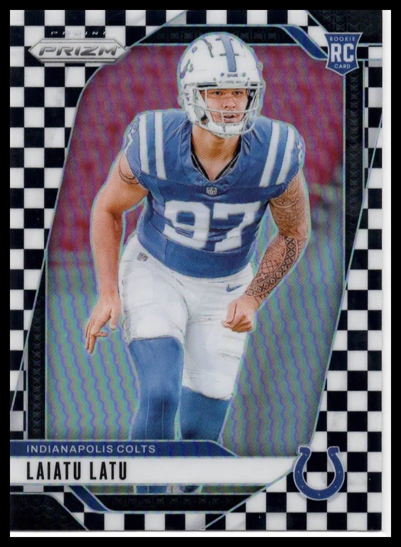 2024 Panini Prizm #366 Laiatu Latu Checkerboard RC