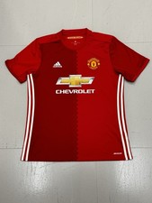 Maglia maglia Manchester United uomo donna adulto grande Adidas 2016-17 home kit