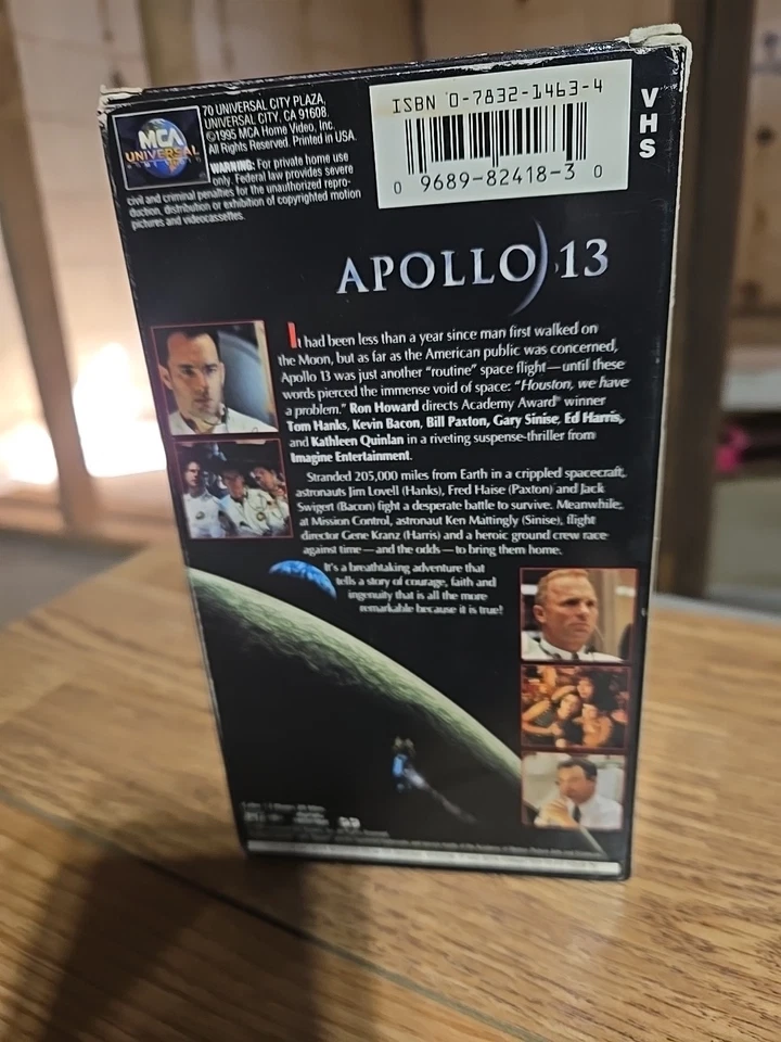Apollo 13 VHS 1995 Universal Studios Tom Hanks - Image 3 of 3