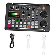Soundboard,Sound Effects Board,Sound Board,Sound Mixer Board,Bluetooth black