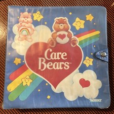 VTG Care Bears Collectors Storage Case 1984 Kenner W/ 7 Vinyl Figures