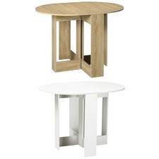 HOMCOM Tavolino Pieghevole Pranzo Tavolo Consolle Salvaspazio per 2 Persone