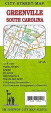 City Street Map of Greenville, South Carolina, by GMJ Maps