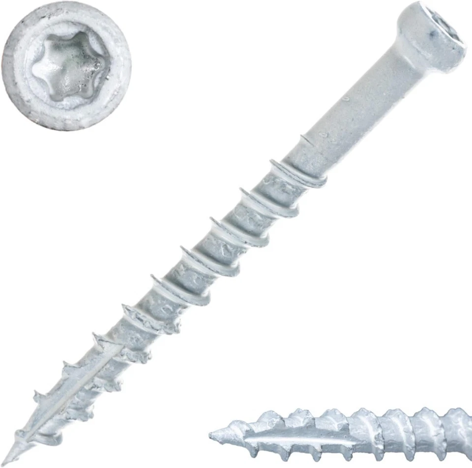 #8 x 1-5/8" Saberdrive White Trim Screws 1 LB, Approx. 221 Pieces, #8 x 1-5/8" , - Image 2 of 4