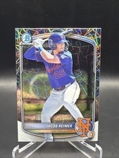 2025 Bowman Draft Chrome Laser Refractor Jacob Reimer BDC-188 New York Mets