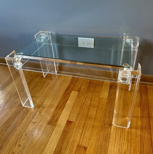 Charles Hollis Jones Lucite Table | eBay