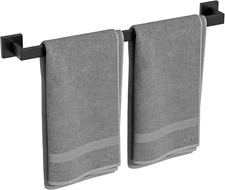 Matte Black Towel Bar, 24 Inch Bathroom Towel Rack, Modern Bathroom Decor
