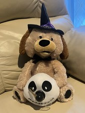 Sound N Light Animatronic Plush Dog Halloween Witch Costume Electronic Toy