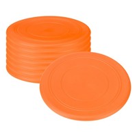 Fliegende Scheibe 7 Zoll, 8Er Pack, Orange FüR Outdoor-Sporttraining