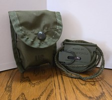 Cammenga Model 3h Tritium Lensatic Compass Olive Drab US Military Issue Pouch