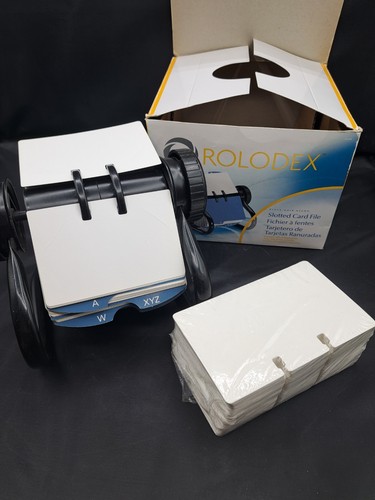 ROLODEX Rotary Business Card File w/Slotted Cards - Picture 3 of 3