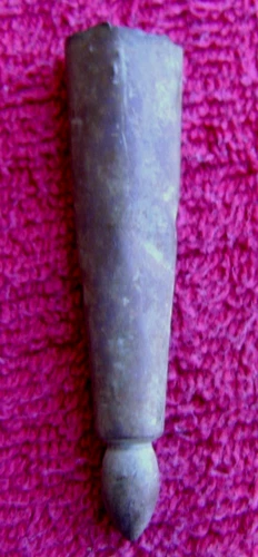 DUG BRASS CIVIL WAR BAYONET SCABBARD TIP (PORT HUDSON)