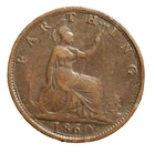 1860 Victoria Farthing — photo from another recent sale