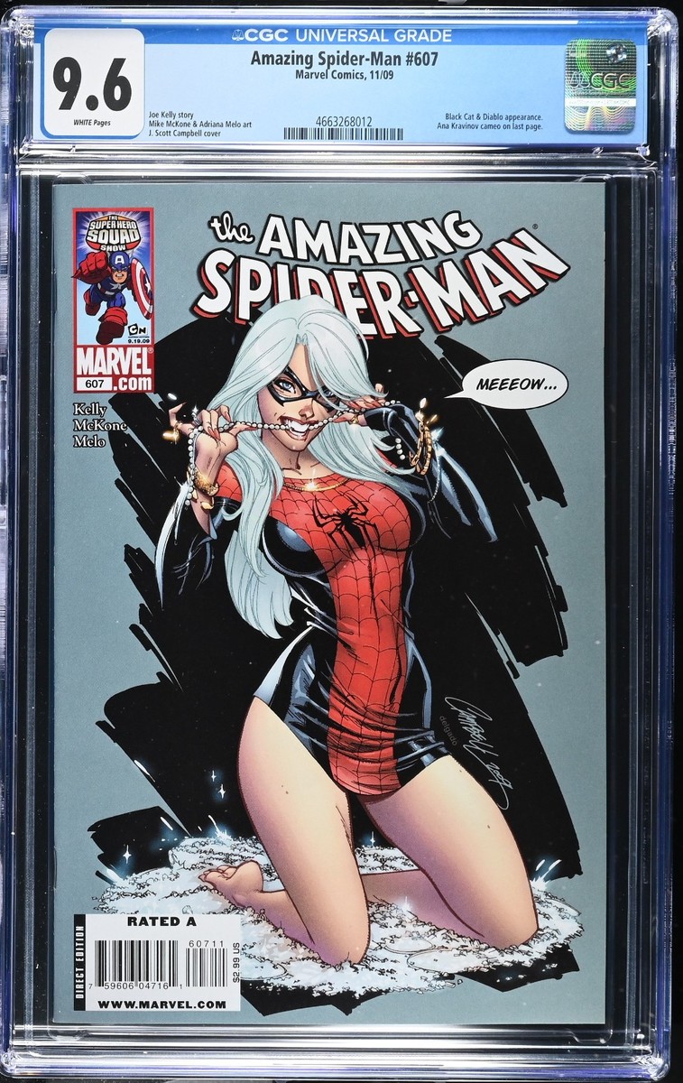 Amazing Spider-Man #607 J Scott Campbell Cover CGC 9.6 | eBay