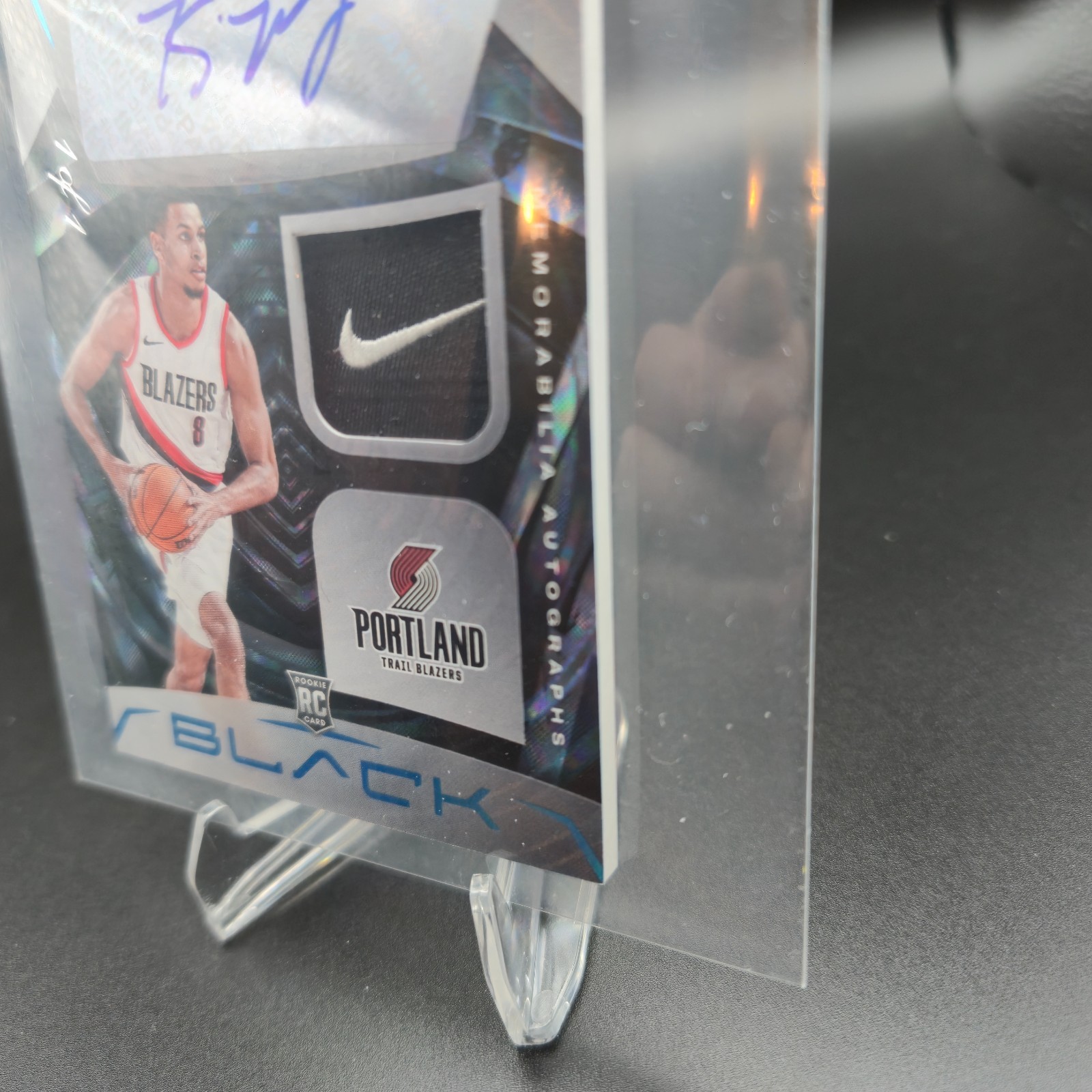 Kris Murray RC Rookie Patch Auto 1/1 - Panini Black view 8