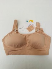 Momcozy Hands Free Pumping Bra All-in-One Fixed Padding Oyster Pink XL NWT