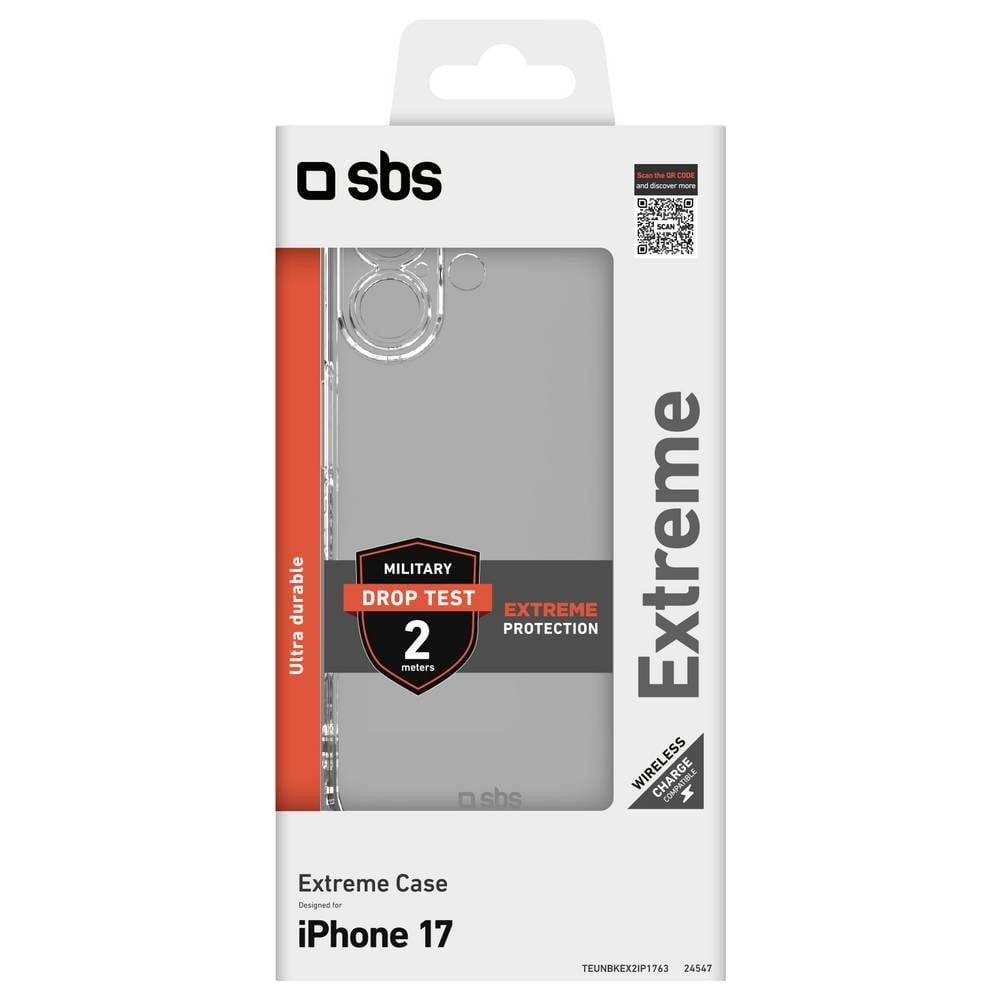 Coque iPhone 17 sbs mobile Extreme X2 antichoc transparente
