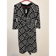White House Black Market Dress Houndstooth Size 4 NWT NEW